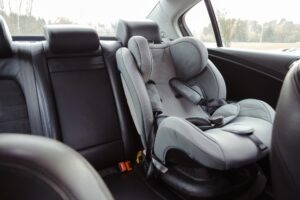 car seat in a van