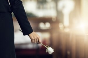 woman holding a rose