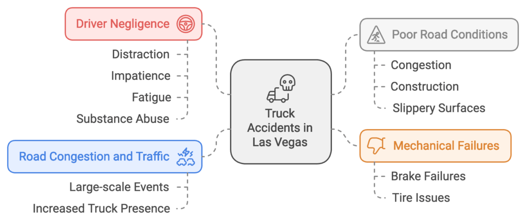 gráfico para abogados de accidentes de camiones en Las Vegas