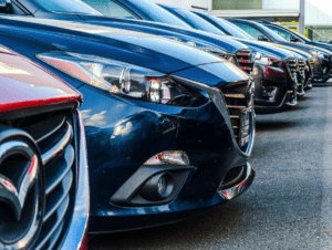 Rental car lot for tourists.