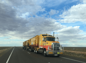 An overloaded truck.